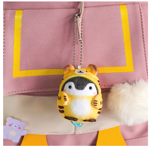 Koi Penguin Plush Doll Small Pendant Bag Pendant Charm Doll Keychain Toy Doll F3