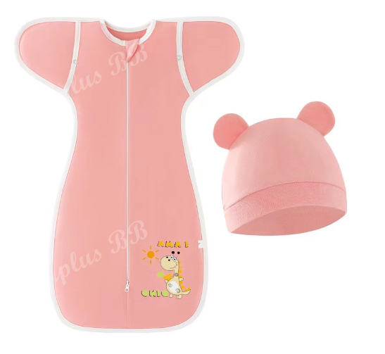 Muslim Swaddle Blanket Hat Set Swaddle Bedding Wrap Blanket Baby Swaddling Newborn Baby Swaddle D16