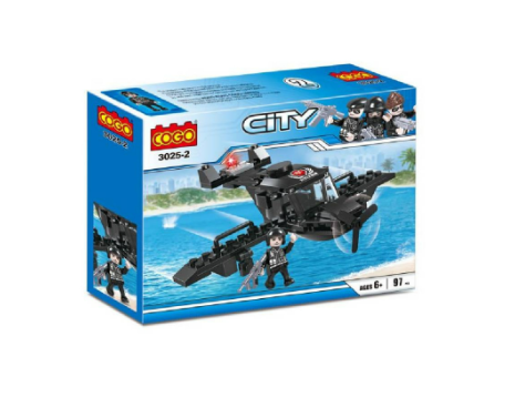 Cogo City Police Car Building Blocks