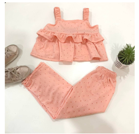 Sophia Gingham Fashion OOTD Terno for Kids-Girls D20