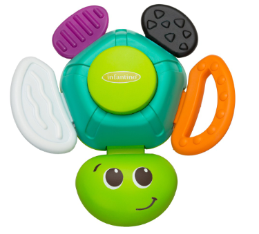 Infantino Turtle Rattle BPA-Free  Sensory & Fine Motor Skills Development
