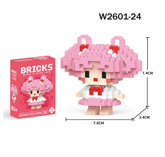 Mini Building Block Assembled Small Particles Bricks Toys For Kid Birthday Gift Cute Cartoon Blocks M9