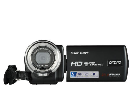 Original Ordro V12 FHD 1080P 3 inch Touch Sceen 20MP 16X Zoom DV Camera Digital Camcorder HDV V12