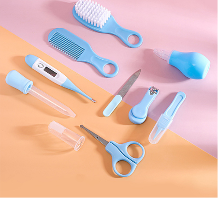 Dr.lsla 10pcs Set Baby Nail Trimmer Grooming Kit Portable Newborn Baby Nail Clipper Safety Care Set