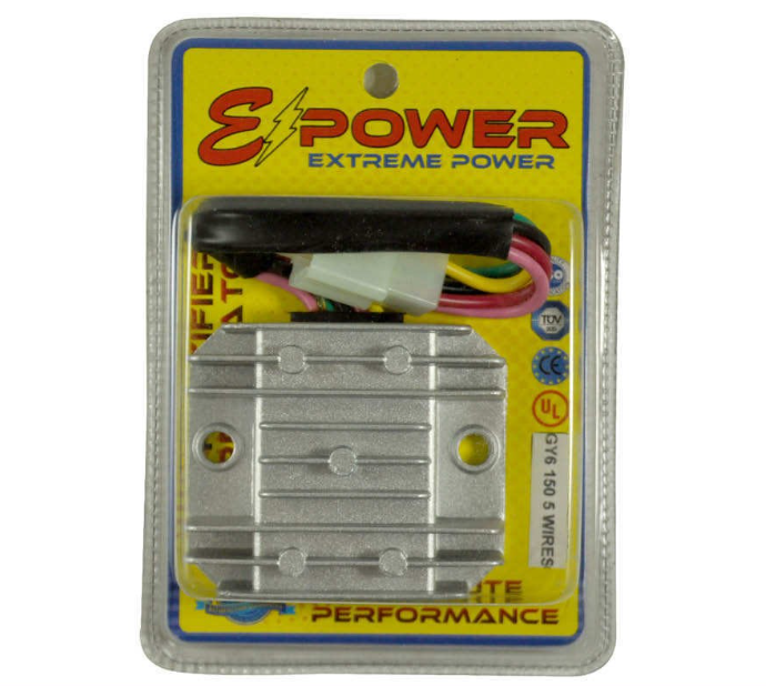 E-POWER GY6 5 Wires Rectifier Regulator