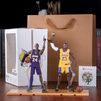 NBA James Basketball Player Action Figure Superstar James Kobe Black Mamba Figure Model Toys for Kids