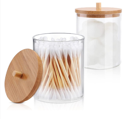 1Pc Multifunctional Cotton Swab Holder Cosmetic Cotton Ball Dispenser Qtips Holder Container Storage