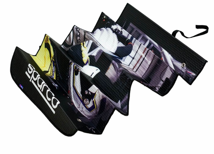 Sparco Sunshade SPC1718L 140 x 70cm Large (Silver) Fits Most Windshields