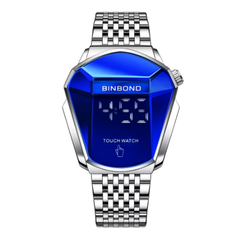 BINBOND Original Locomotive Unique Stainless Luxury Waterproof Gold Swiss Touch Watch For Men Trendy Watch Style Concept Watch M8