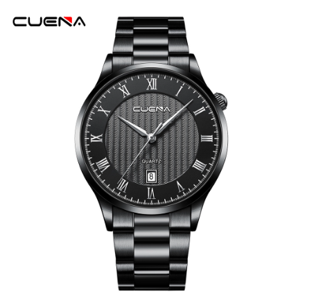 Men's Watches CUENA Original Brand Fashion Simple 40CM Dial Stainless Steel Quartz Analog Waterproof 6073 M3