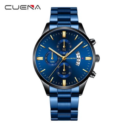 Cuena Men's Watch Leisure Sports Quartz Waterproof Watch 845S 009