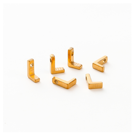 St.K unkka 316L Stainless Steel Initial Name Pendant Necklace Alphabet A-Z 26 Letter Fashion Necklace L