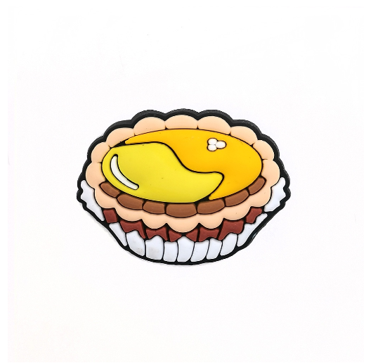 Cute Sushi Food Jibbits Charm Cake Milktea Shoe Charms Dimsum Siomai Jibits Croc Pin Fries Egg Jibitz Crocs F12