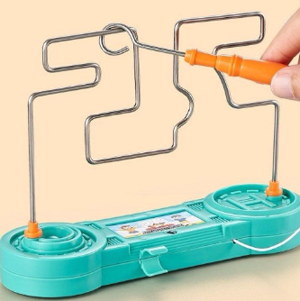 Kids Collision Electric Shock Touch Maze Game Party Funny Science Experiment Toy