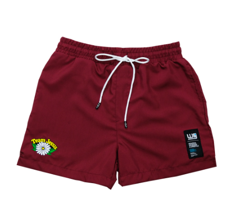 Worship Generation Team Jesus Maroon Embroidered Taslan Short
