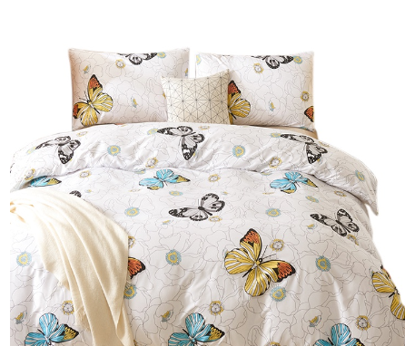 Socone 3 in 1 Elegant Design Double Size Bedsheet Set 54*75 Plus 7.8 Fitted Sheet 4694-54