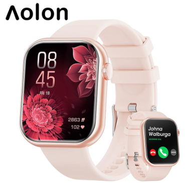 Aolon Foomlite 1.83 inches Smart Watch Bluetooth Call Watch for Woman Man Blood Pressure Smartwatch Original IP68 Waterproof Sport