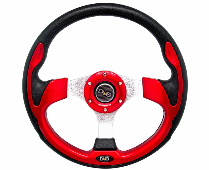 Dub Steering Wheel 56 (Red) Steering Wheels & Accessories