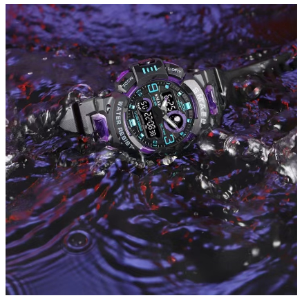 Original Luxury Fashion Spaceman Watch Men Women Waterproof Luminous Watch Sports Watch BLACK WHITE