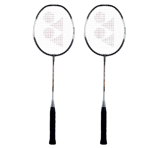 YONEX ZR 100 Light Aluminum Blend Badminton Racquet with Full Cover, Set of 2