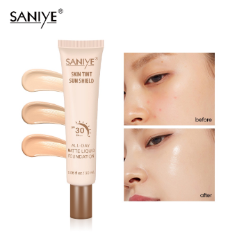 SANIYE Liquid Foundation Matte Full coverage Skin Tint Moisturizing Cream R6005