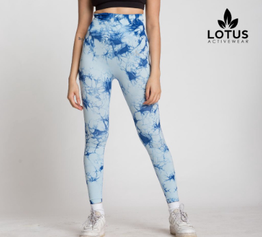 Lotus Activewear Shea Seamless Tie Dye Leggings