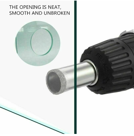 10 Pcs Diamond Hole Saw 3-50mm Drill Bit Saw Set Cut Holes In Tile Ceramic Marble Glass Stone Cutter