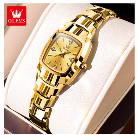 Olevs Watch For Men Waterproof Original Quartz Calendar Stainless Steel Watch ROSEGOLD WOMEN