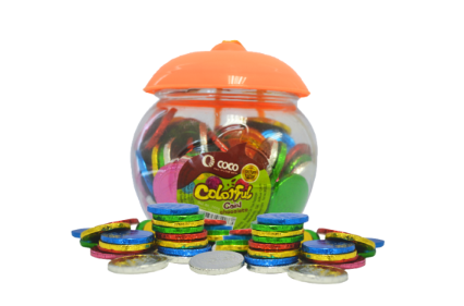 Coco Chocolate Colorful Coin Jar  260g