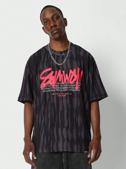 SUMWON Tee With All Over Print