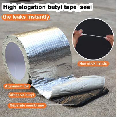 Waterproof Tape Aluminum Butyl Tape Stop Leak Duct Sealant Tape