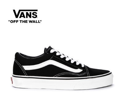 Vans Old Skool Black/White Canvas Sneakers For Unisex