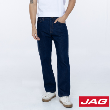 Jag Men's Straight Cut Jeans in Bio Dark