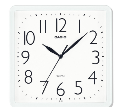 Casio Wall Clock (IQ-06-7DF) White 250mm x 250mm x 41mm