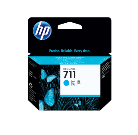 HP 711 Ink Cartridge (Yellow/Magenta/Cyan) | Compatible with HP Designjet: T520,T120,T530,T125,T525