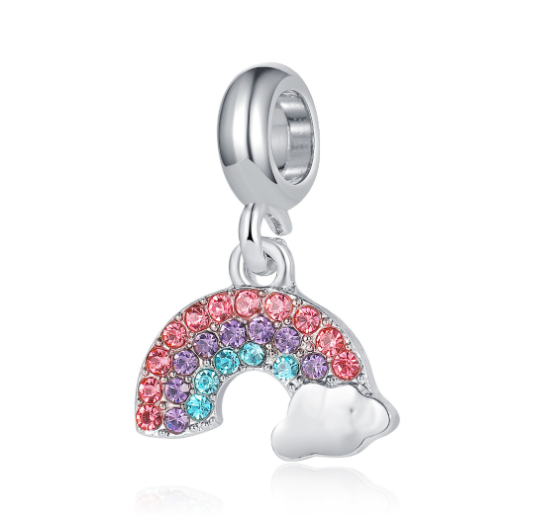 Glowing Turtle Nighttime Owl 925 Silver Dangle Charms Heart Balloon Bracelet Pendant 0011