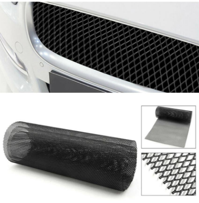 Car Hexagonal Aluminum Mesh Grill Cover Car Bumper Fender Hood Vent Grille Net Universal SOYACAR