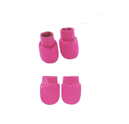 Baby Mittens and Booties Set Newborn Infant Cotton Mitten Set M18