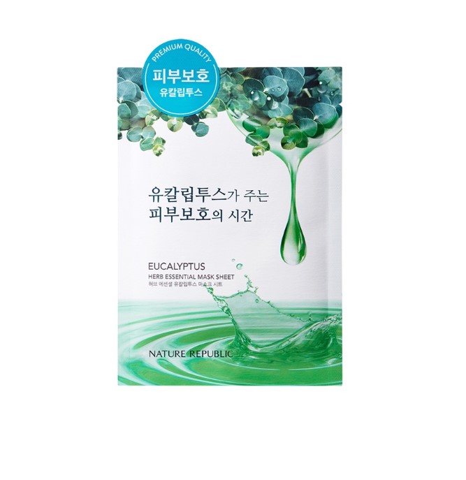 Nature Republic Herb Essential Eucalyptus Mask Sheet 1+1
