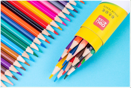 Deli 7070 Color Pencil Art Painting Set 12/24/36 Pcs Colored Pencils