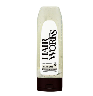 HAIR WORKS Extreme Hold Hairstyling Gel Clear 120ML