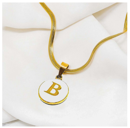 Laj 18k Gold Stainless Steel Initial Necklace SLP07  with LX873D NoFreeBox B