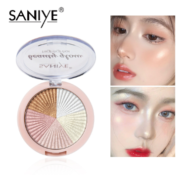 SANIYE 5 Color Pearl Facial Highlight Professional Beauty Makeup E0155