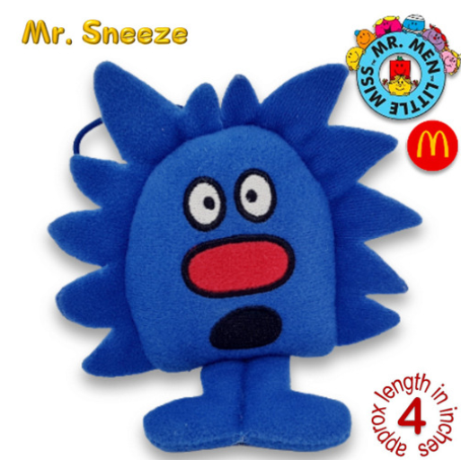 Mr Men Little Miss 2001 McDo Hanging Plushies Bag Charm Stuffed Toys M1