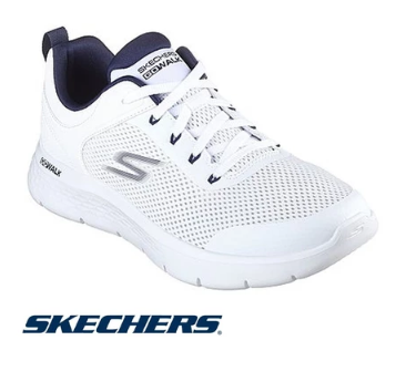 Skechers Mens Go Walk Flex Heel Quarter Brace Lace Up