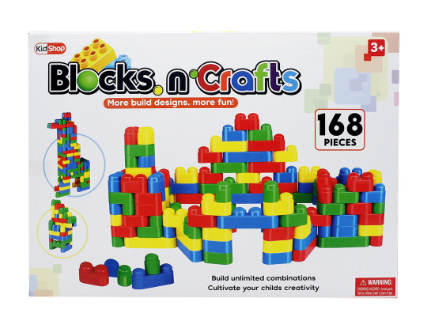 KidShop Blocks 'n Crafts 168 pcs Building Blocks
