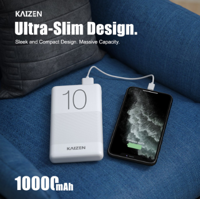 Kaizen PowerPro 10000mAh Slim Power Bank