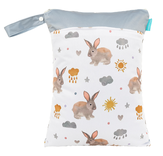 Happyflute Wetbag For Baby Diapers Nappies Waterproof Reusable Diaper Bag With Two Zipper 30cmx40cm S23