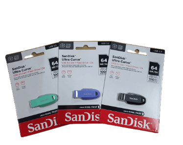 SanDisk Ultra Curve 64GB USB 3.2 Flash Drive SDCZ550 064G