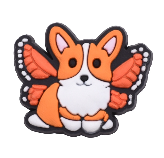 Cute Bichon Frise Jibbitz for Crocs Paw Dog Jibbits Charm Golden Retriever Shoe Charms Pug Corgi Jibits Crocks Kids Shoes Accessories D6